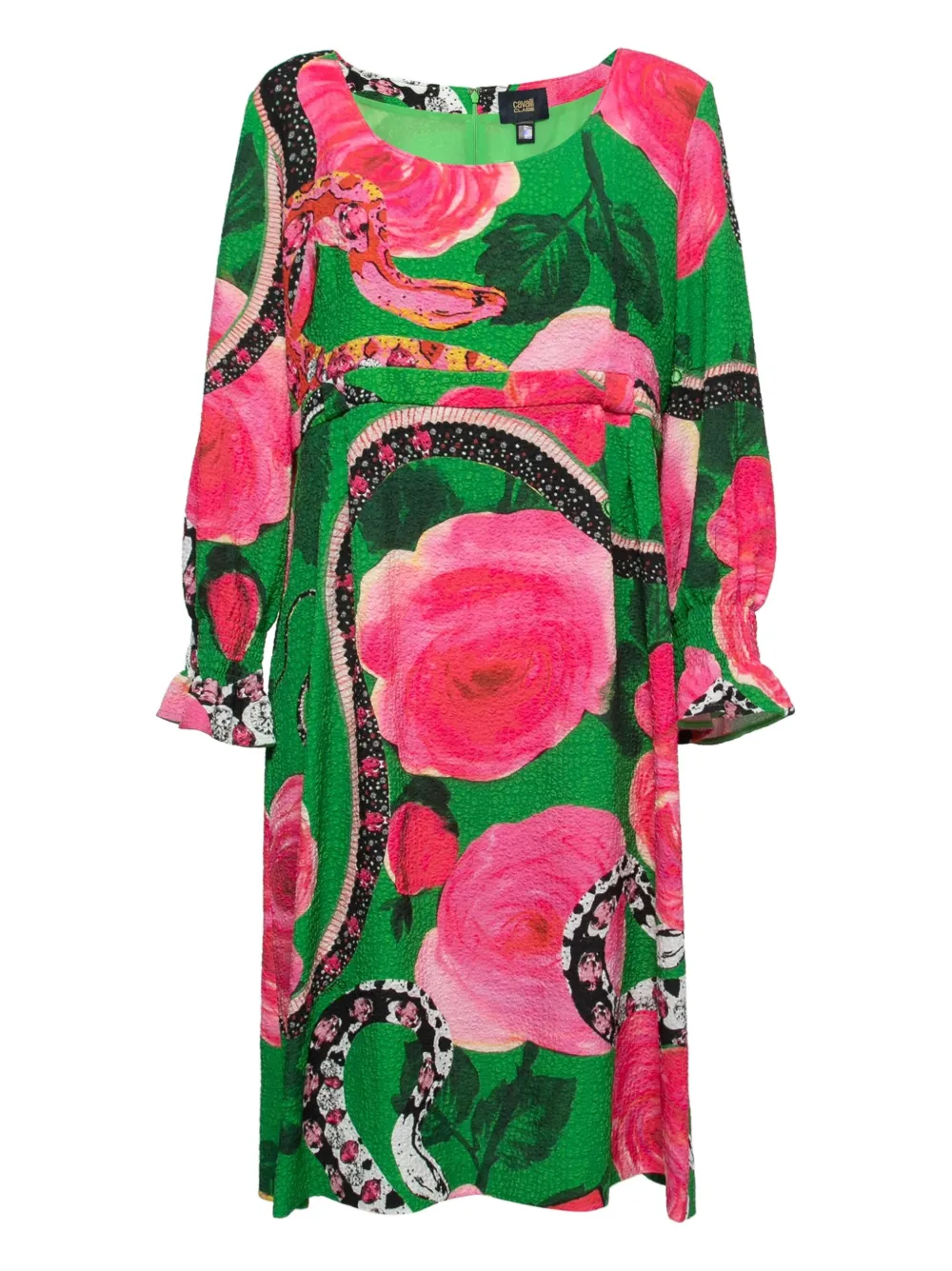 floral-print midi dress