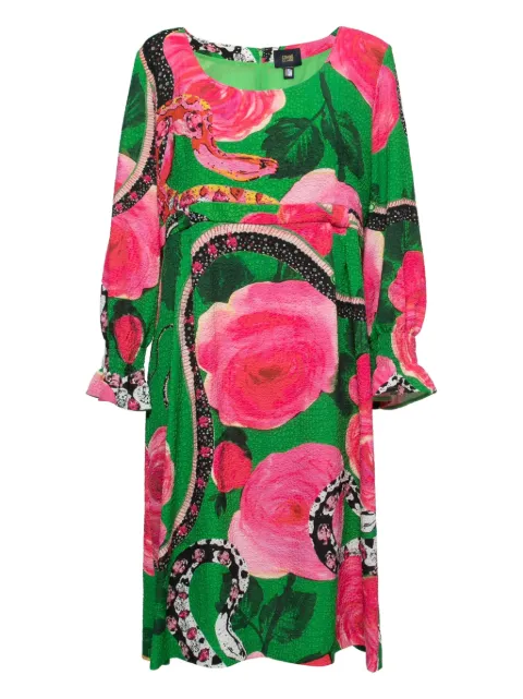 Roberto Cavalli Vintage floral-print midi dress