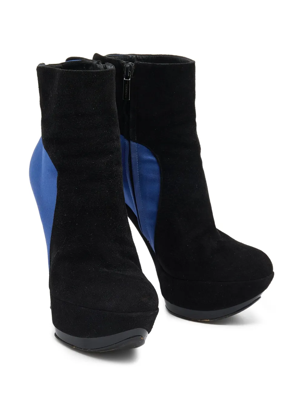 Casadei Vintage satin-panelled stiletto boots | Image 2