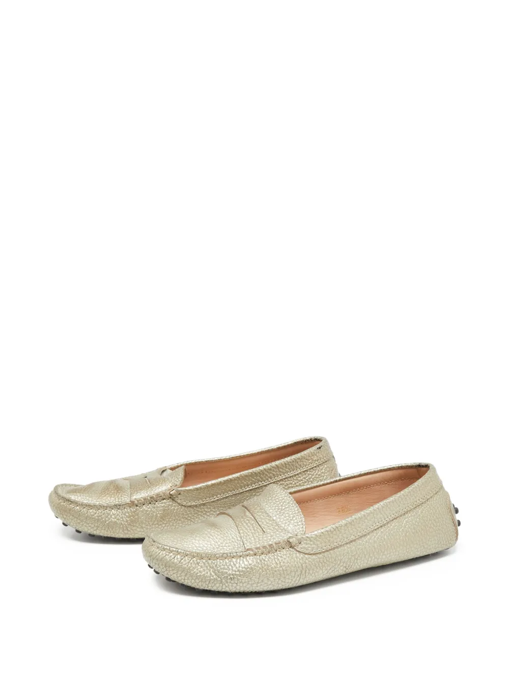 Tod's Vintage Pre-owned leren loafers - Goud