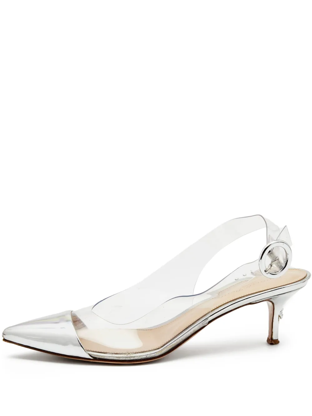 Pre-owned Gianvito Rossi Metallic Heeled Pumps