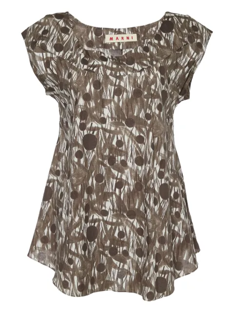 Marni Pre-Owned floral-print top