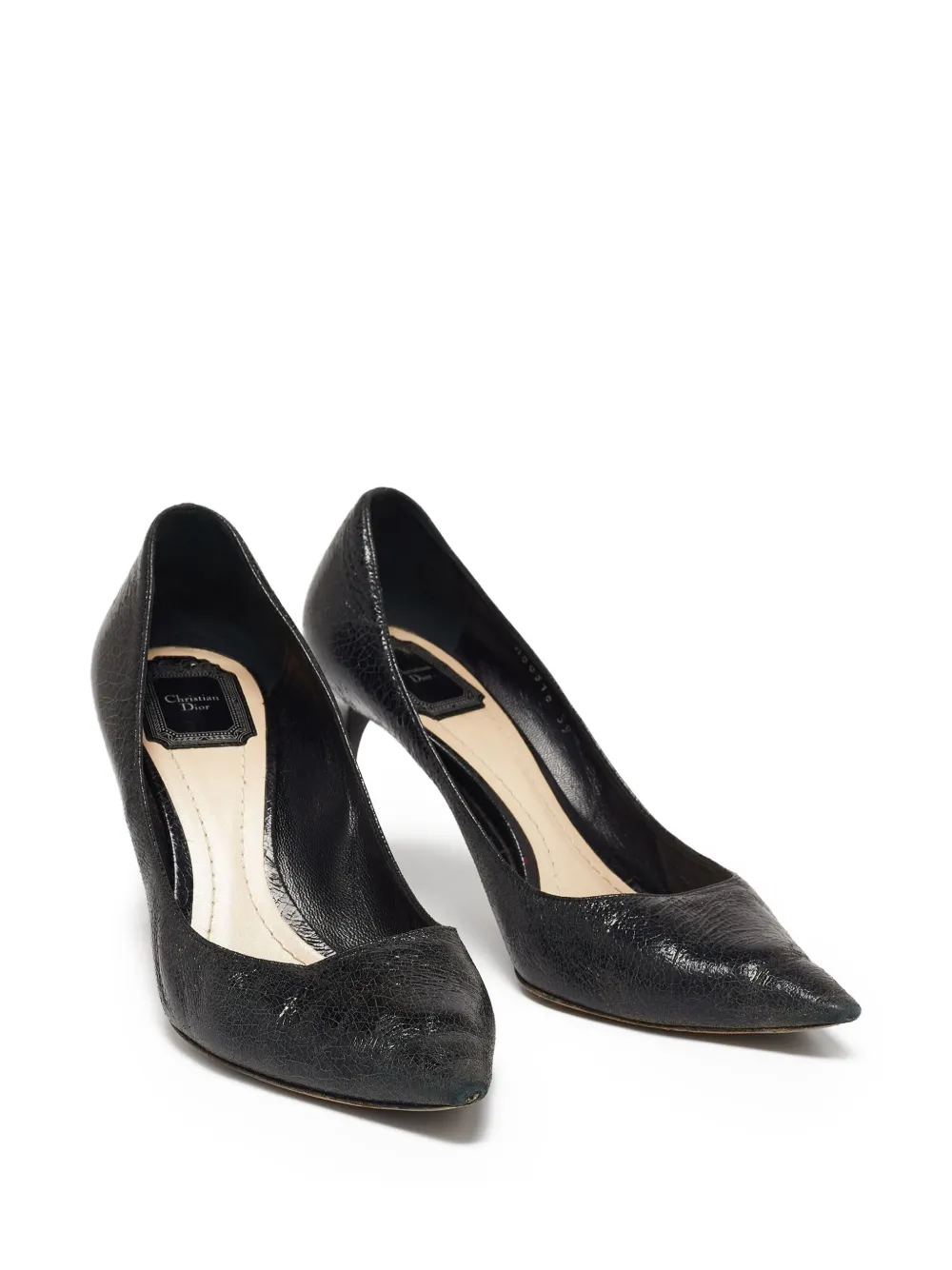 Christian Dior Pre-Owned 80 mm leren pumps - Zwart