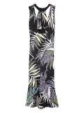 Just Cavalli Vintage pre-owned leaf-print dress - Black