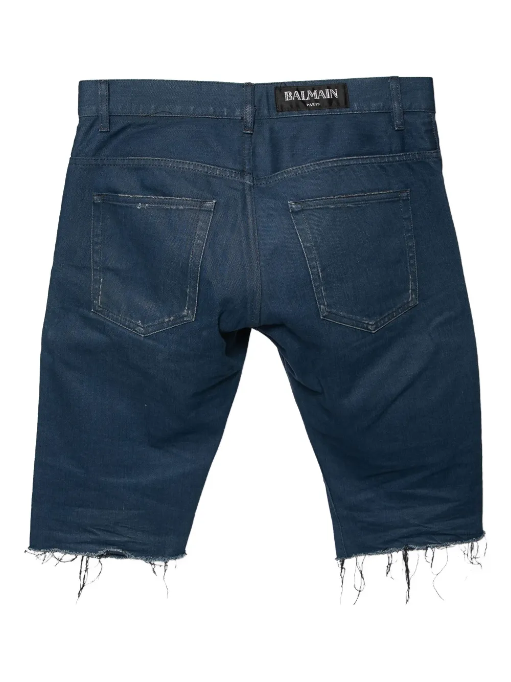 Balmain Pre-Owned frayed denim shorts | Image 2