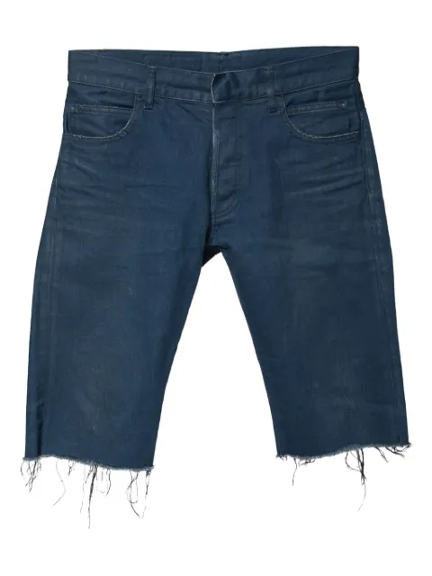 Balmain Pre-Owned frayed denim shorts