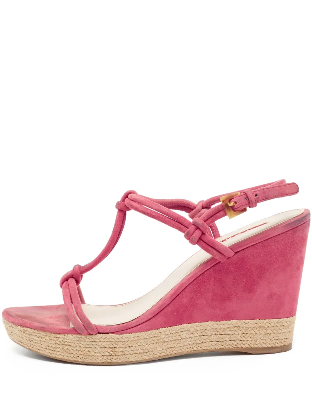 Prada Pre-Owned 110mm suede sandals | Pink | Image 1