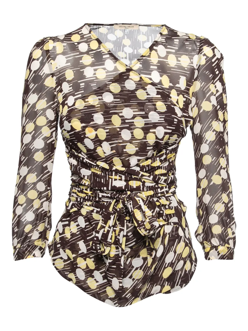 See By Chloé Vintage polka dot-print blouse | Black | Image 1