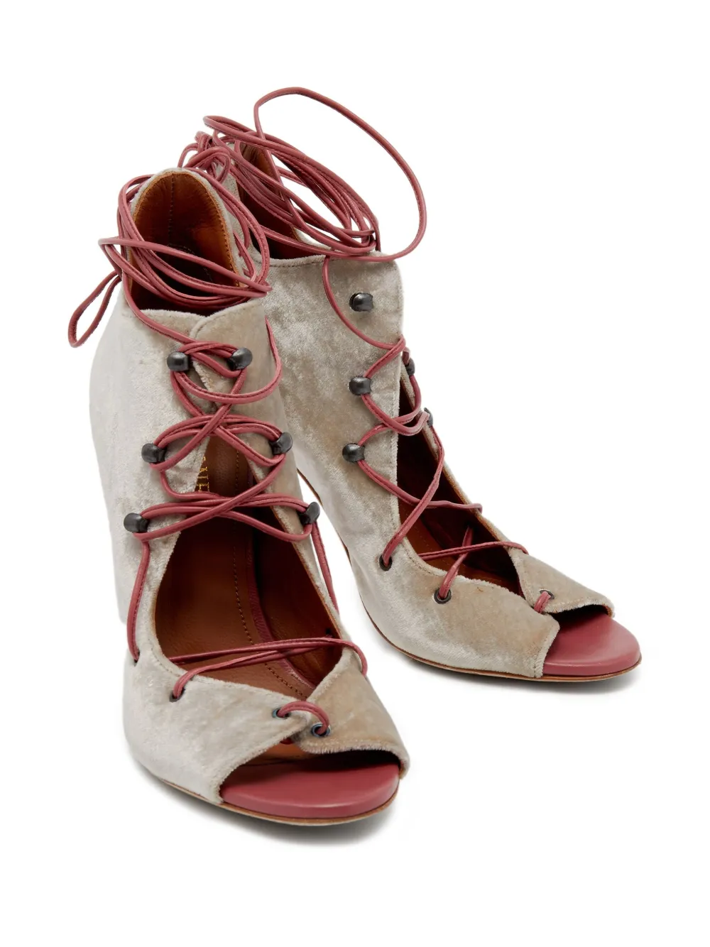 Malone Souliers laced open-toe high-heel sandals | Image 2