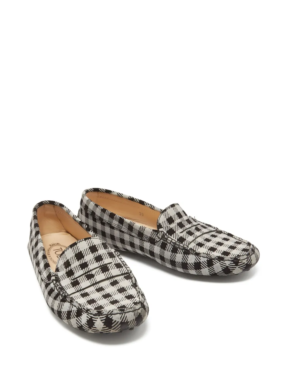Tod's Vintage Leren loafers - Zwart