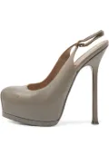 Saint Laurent Pre-Owned 140mm Tribtoo platform pumps - Grey