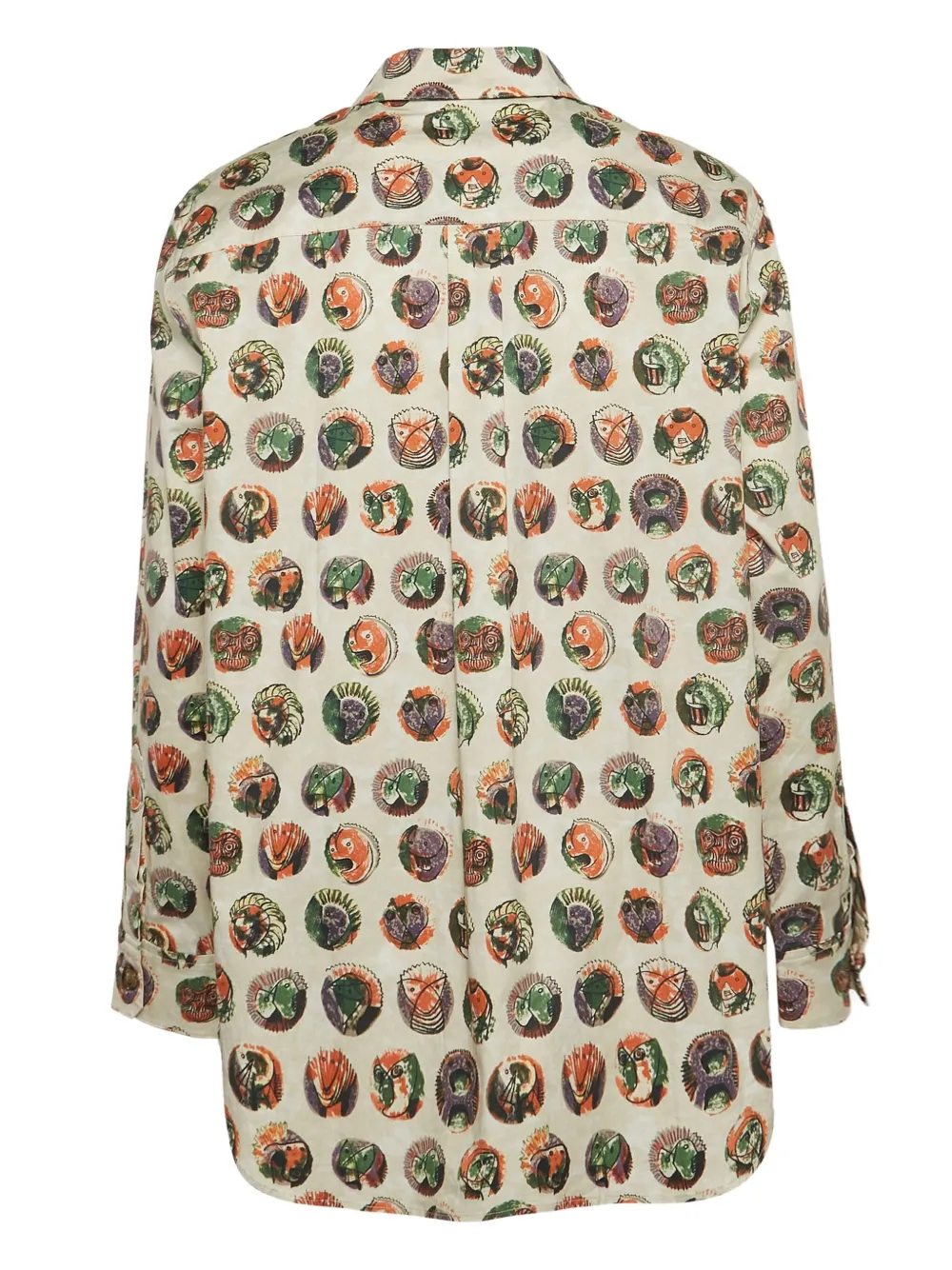 Burberry Pre-Owned Monster Mask Print cotton shirt | Image 2