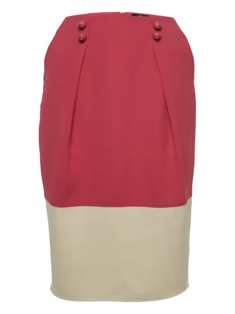 Elisabetta Franchi pre-owned contrast-panel pencil skirt