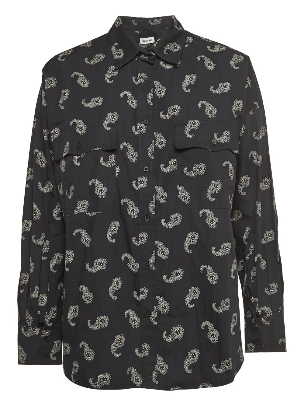 Zadig&Voltaire chemise pre-owned à motif cachemire Tamara | noir | Image 1