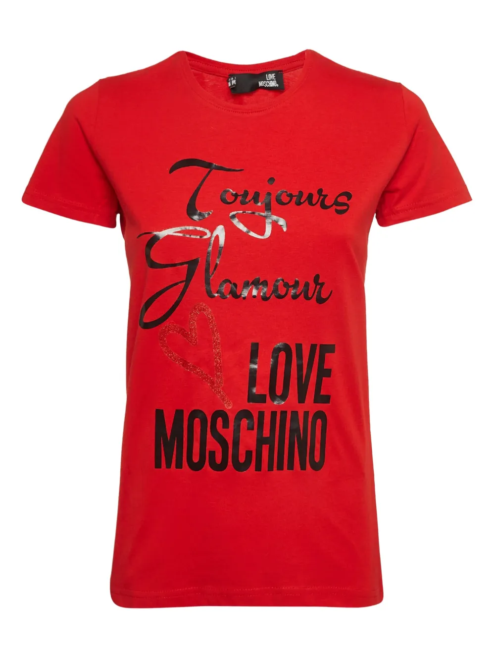 Moschino Pre-Owned slogan-print T-shirt | Red | Image 1
