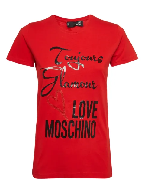 Moschino Pre-Owned slogan-print T-shirt