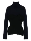 Jean Paul Gaultier merino wool-blend top - Black