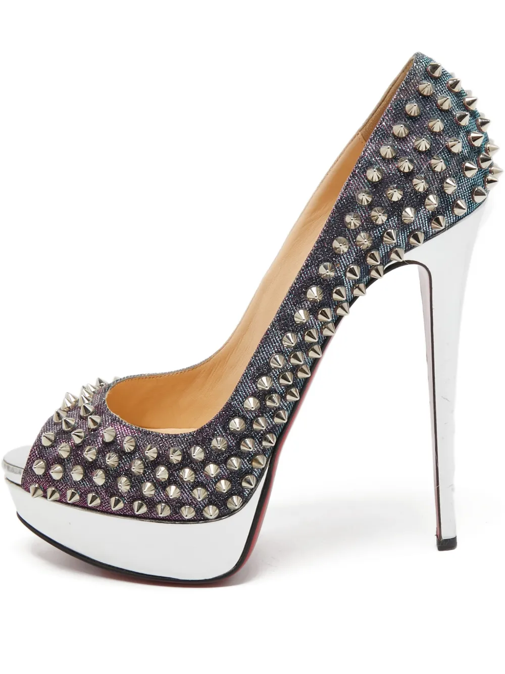 Christian Louboutin Pre-Owned Lady Peep 150mm パンプス - パープル Christian Louboutin Pre-Owned Lady Peep 150mm パンプス - パープル