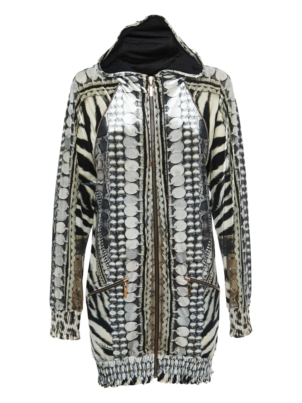 Roberto Cavalli Vintage Giacca con stampa Pre-owned - Nero