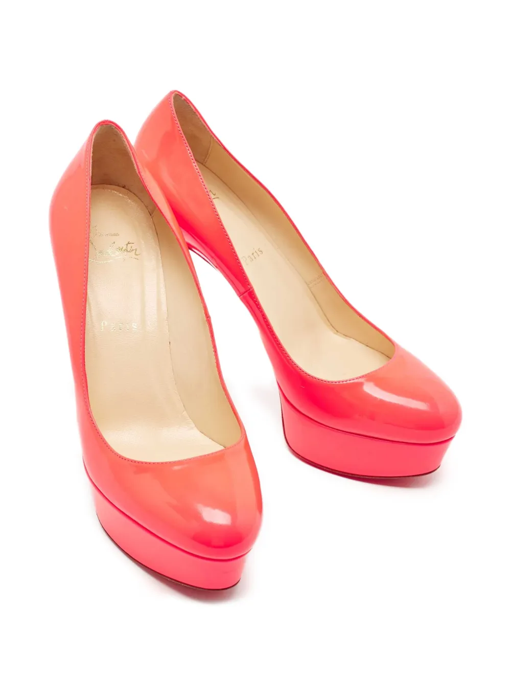 Christian Louboutin Pre-Owned 125 mm leren pumps - Roze