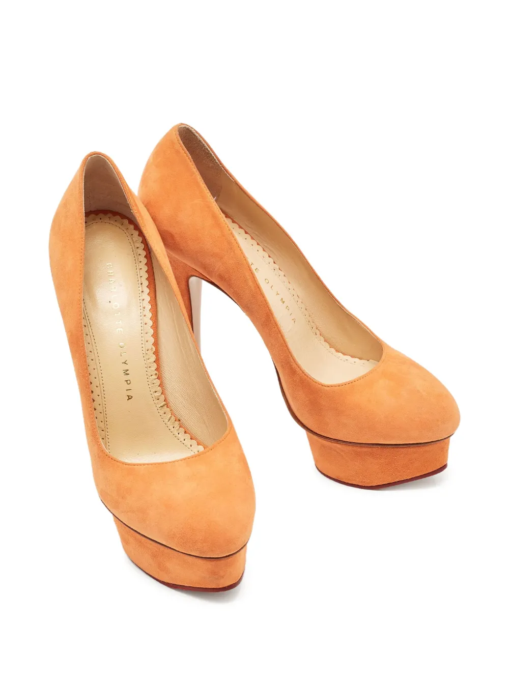 Charlotte Olympia escarpins Dolly 145 mm en daim à design pre-owned | Image 2
