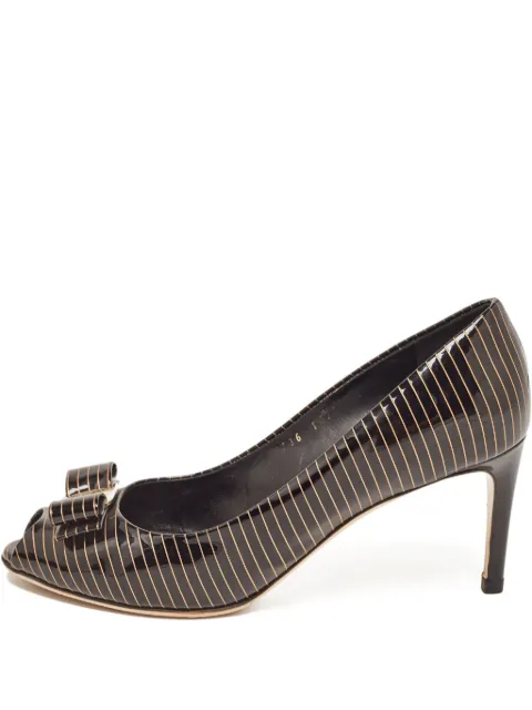 Ferragamo Pre-Owned Vara Bow heeled pumps