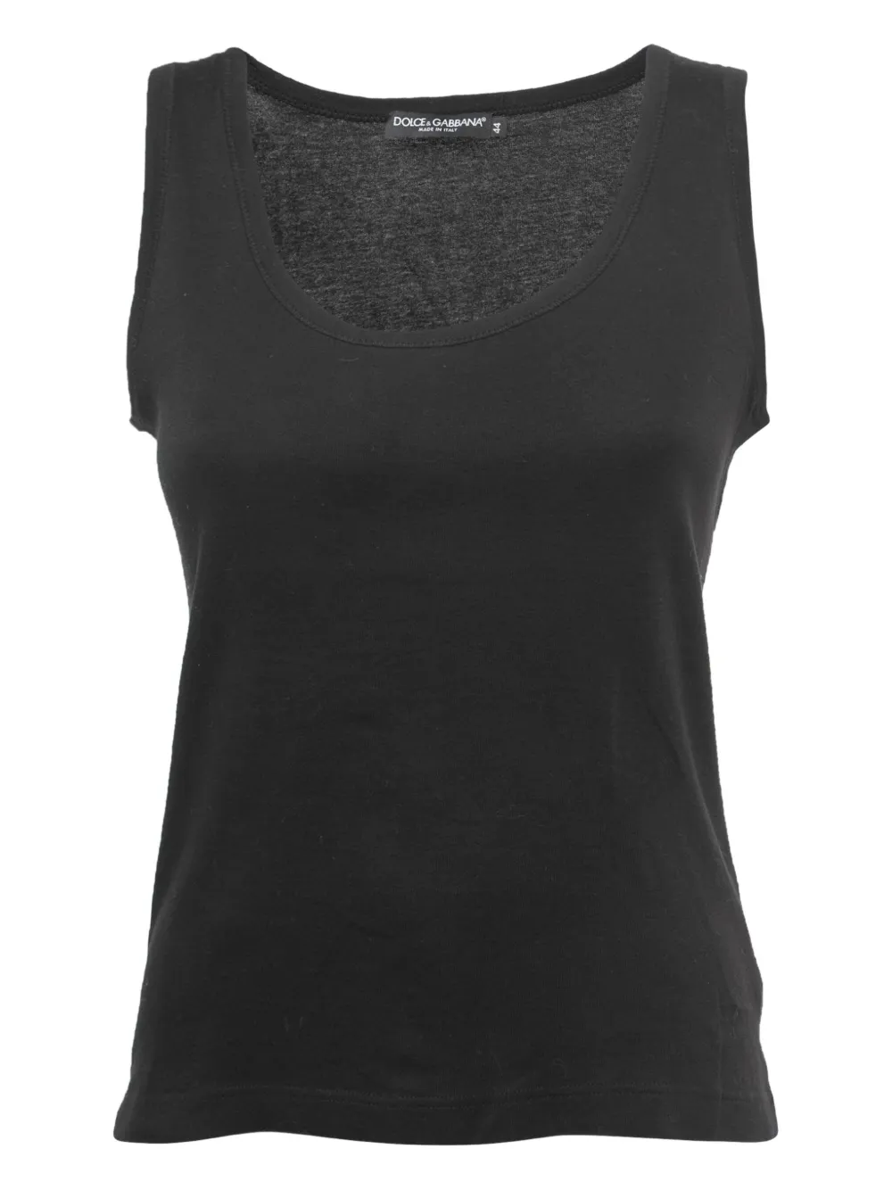 Dolce & Gabbana Pre-Owned cotton sleeveless top | Black | Image 1