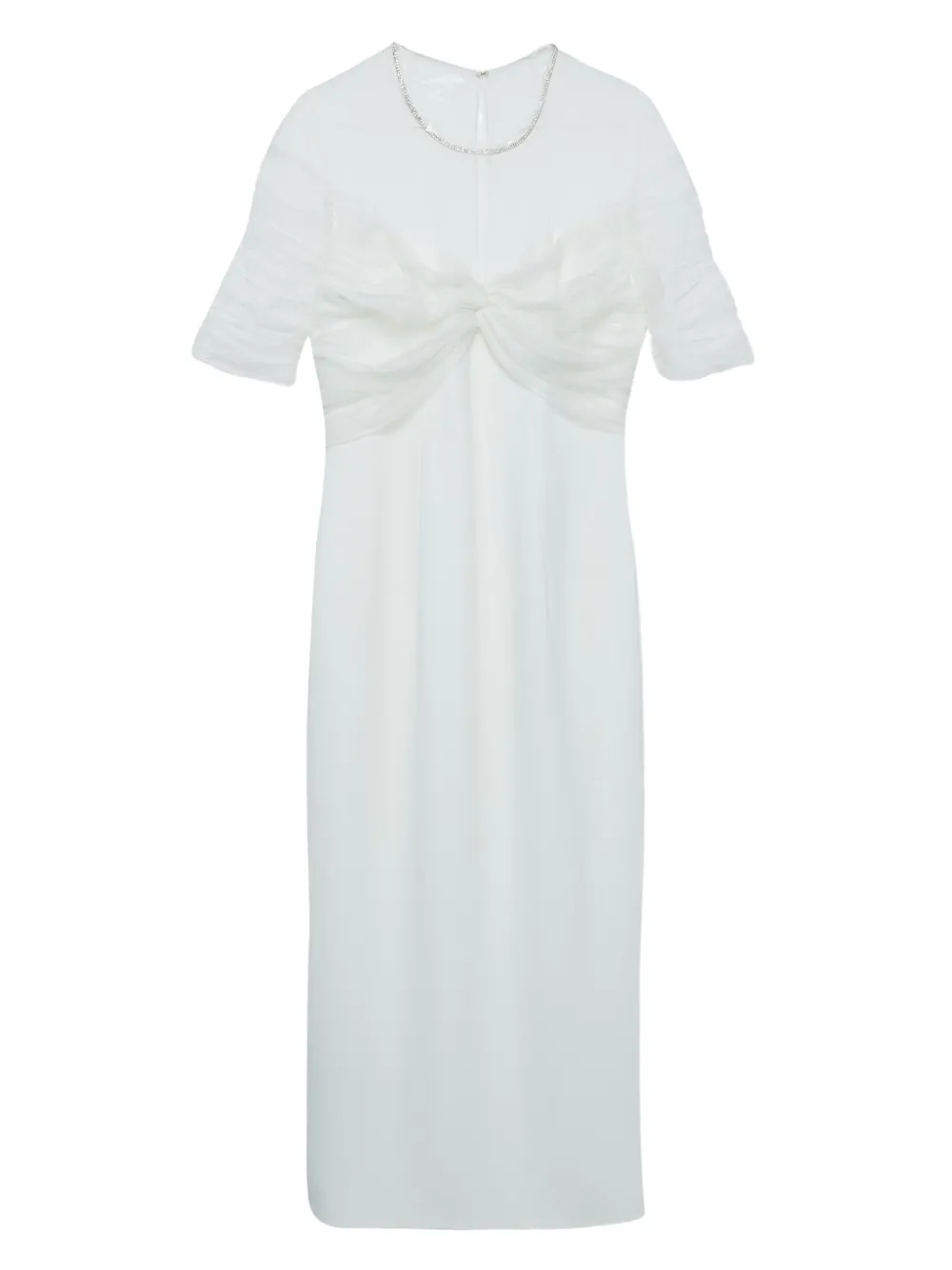Jenny Packham pre-owned ruched-bodice dress | White | Image 1