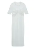 Jenny Packham pre-owned ruched-bodice dress - White