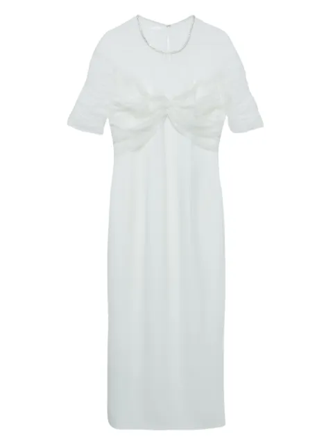 Jenny Packham pre-owned ruched-bodice dress