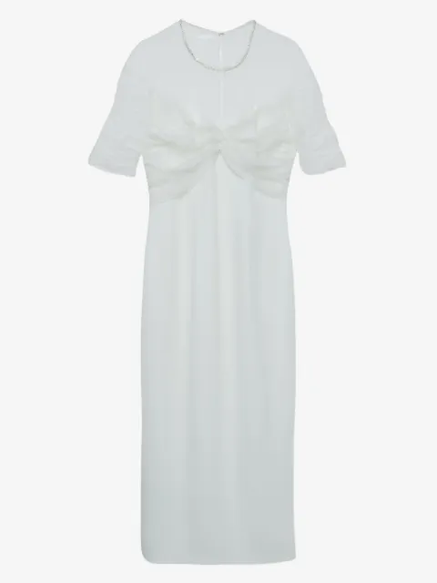 Jenny Packham pre-owned ruched-bodice dress