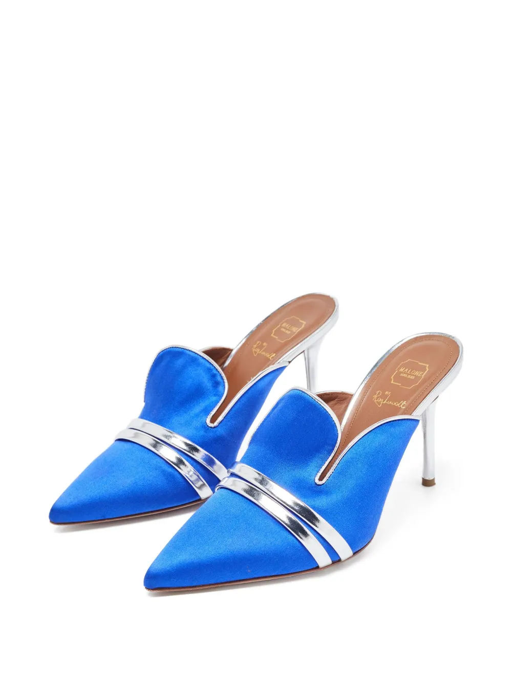Malone Souliers pre-owned 95mm Hayley pointed-toe satin mules | Image 2