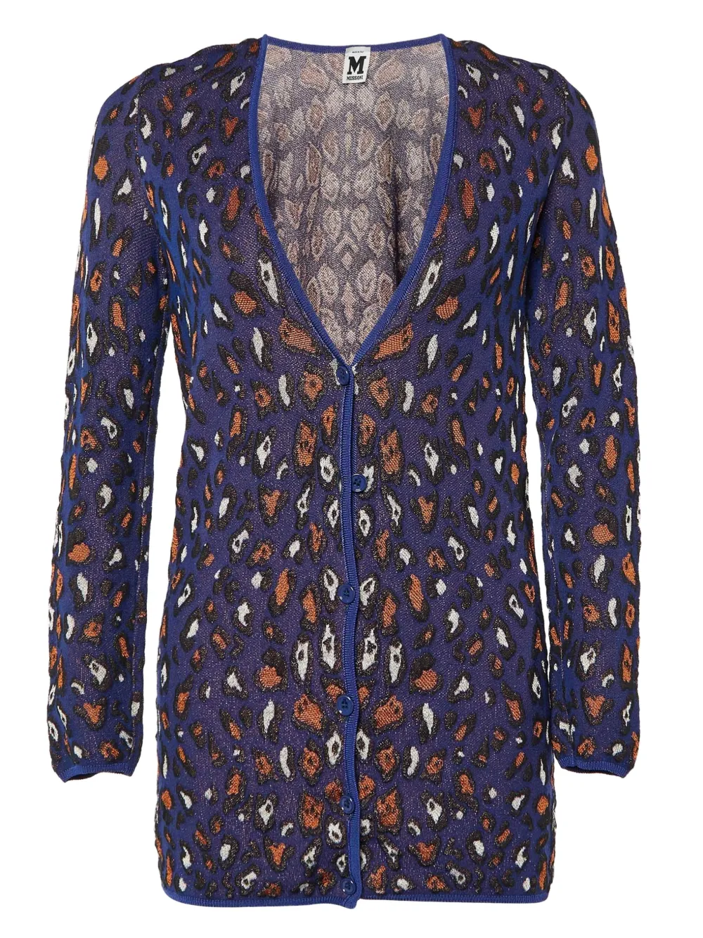 Missoni Pre-Owned patterned-intarsia cardigan | Purple | Image 1