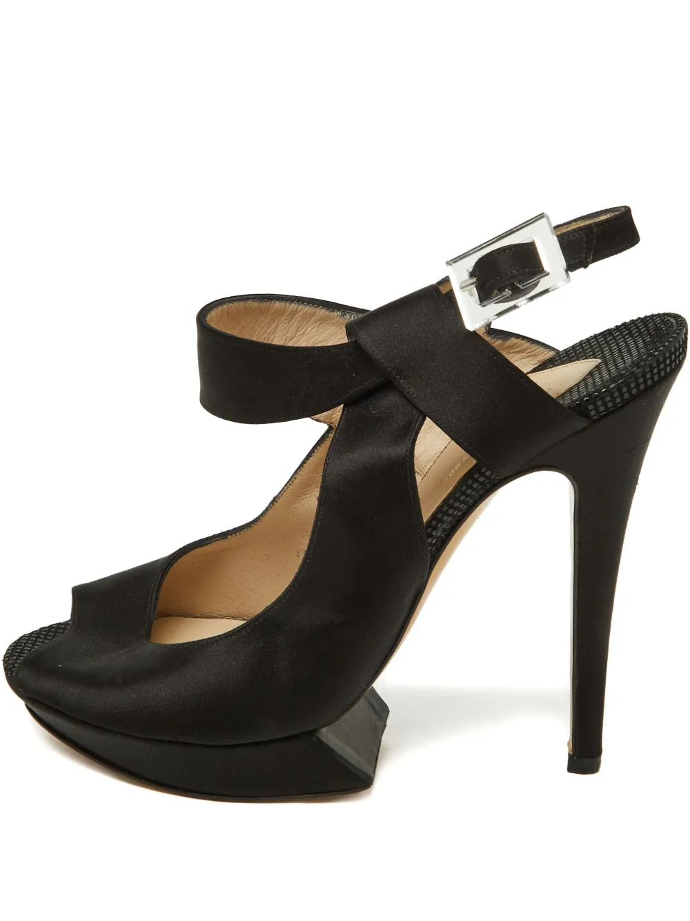 Nicholas Kirkwood 120mm buckled platform sandals | Black | Image 1
