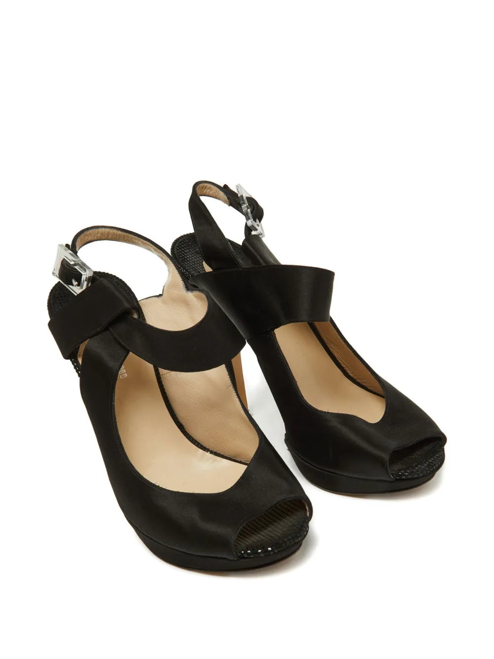 Pre-owned Nicholas Kirkwood 120mm Buckled Platform Sandals