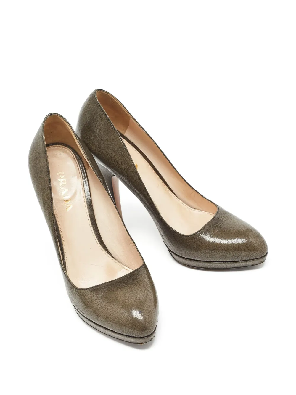 Prada Pre-Owned 125 mm leren pumps - Groen
