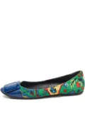 Roger Vivier Vintage buckle pattern flats - Blue