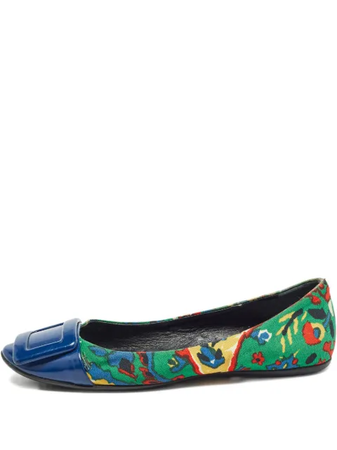 Roger Vivier Vintage buckle pattern flats