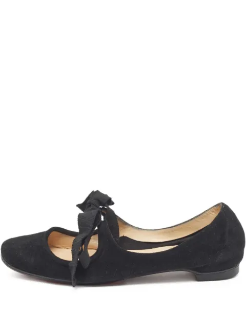 Christian Louboutin Pre-Owned suede ballet flats