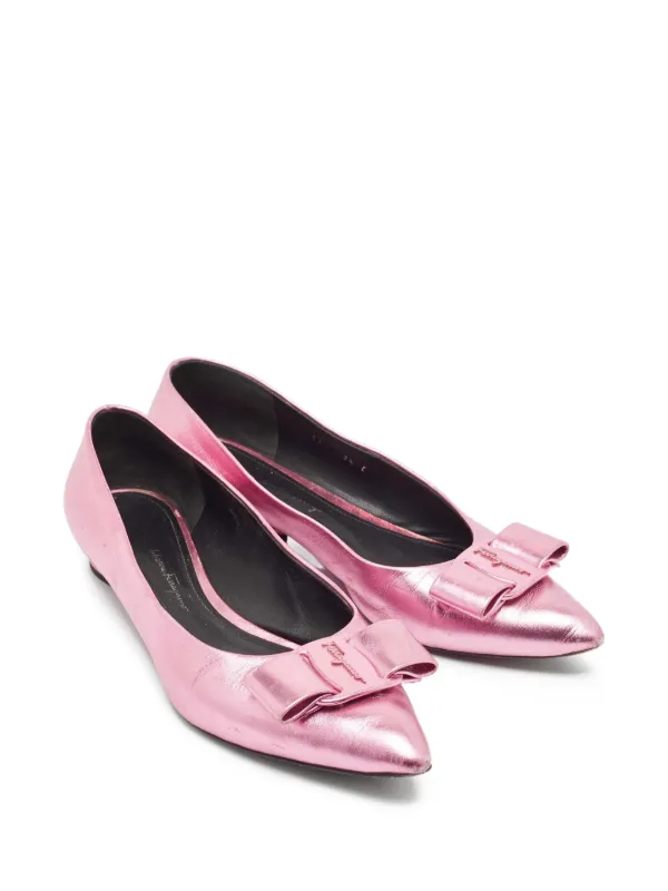 あおむし様美品Ferragamo VARA ピンク 5.5（23センチ） Ferragamo Pre-Owned Vara-bow Pumps | Pink | FARFETCH