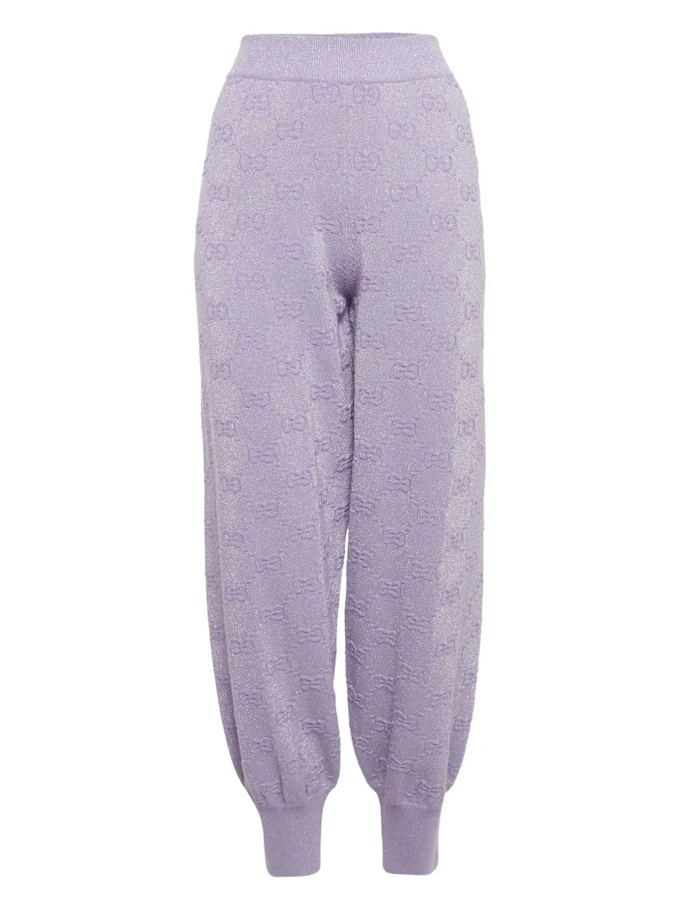 Gucci Pre-Owned knitted track pants | Purple | Image 1