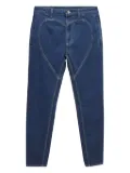 Burberry Pre-Owned heart-shaped seam detail jeans - Blue