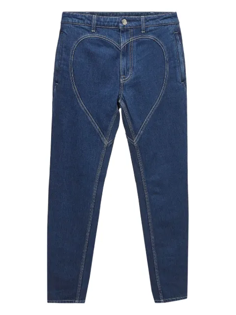 Burberry Pre-Owned heart-shaped seam detail jeans