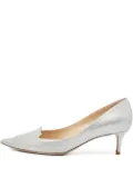 Jimmy Choo Pre-Owned 55mm Attila leather pumps - Grey