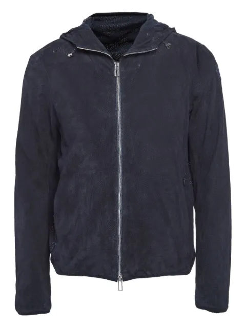 Emporio Armani Pre-Owned perforated leather jacket