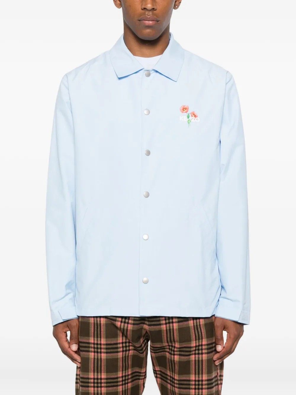 Kenzo Overhemd met bloemenprint Blauw