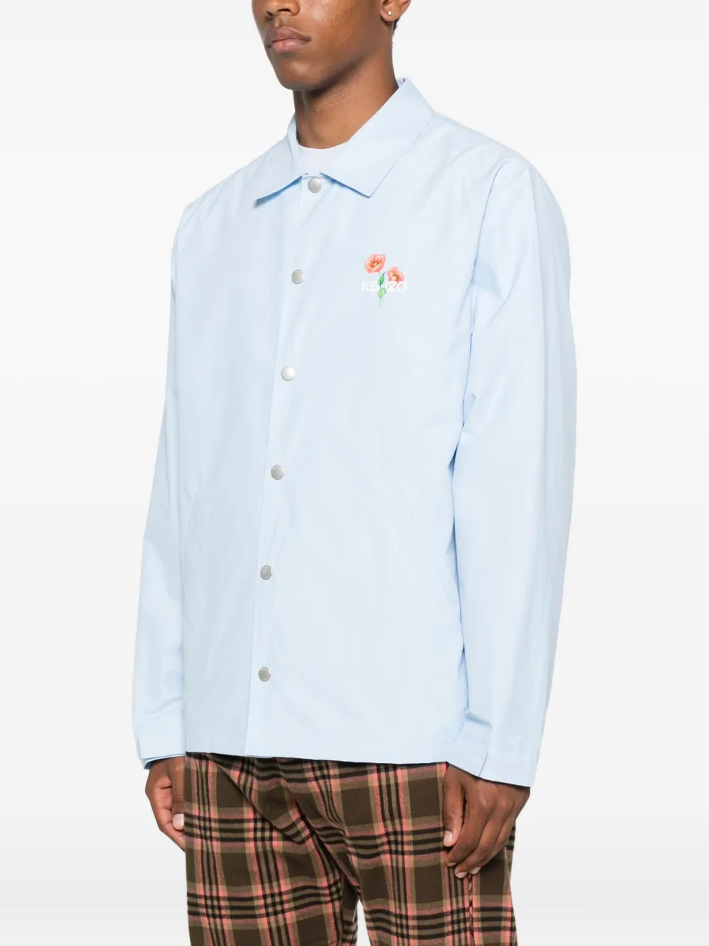 Kenzo Overhemd met bloemenprint Blauw