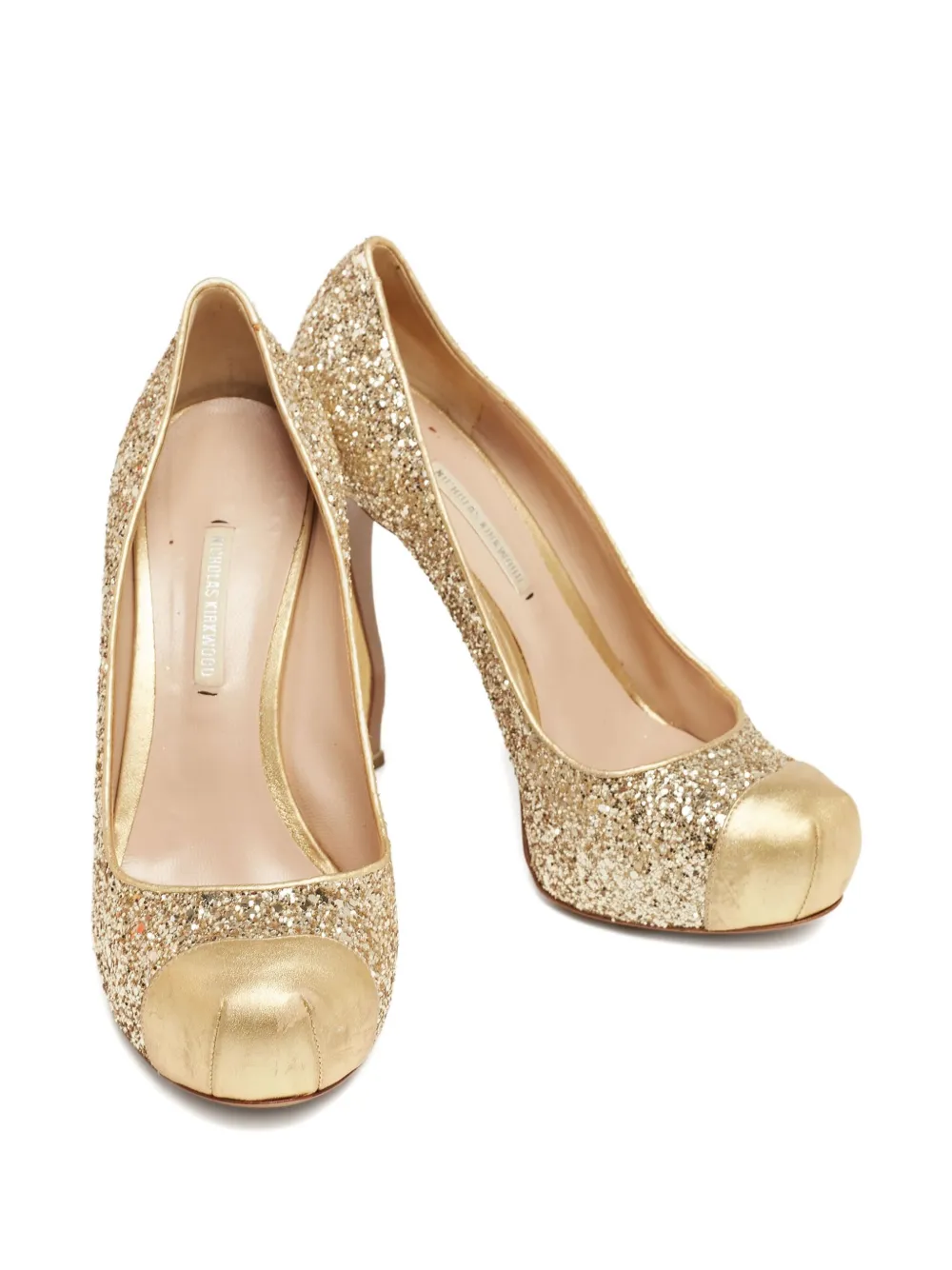 Nicholas Kirkwood pre-owned glitter-embellished leather pumps | Heeled Pumps | Image 2