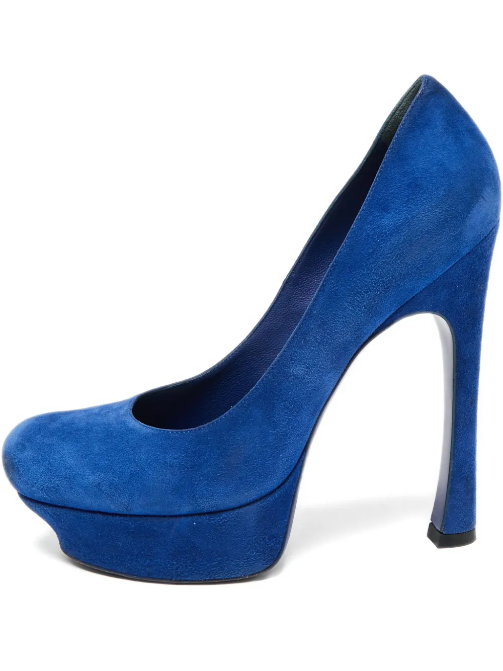 140mm suede platform pumps
