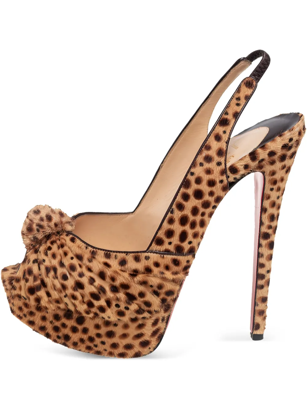 Christian Louboutin Pre-Owned Jenny 145mm レオパードパンプス - ブラウン Christian Louboutin Pre-Owned Jenny 145mm レオパードパンプス - ブラウン